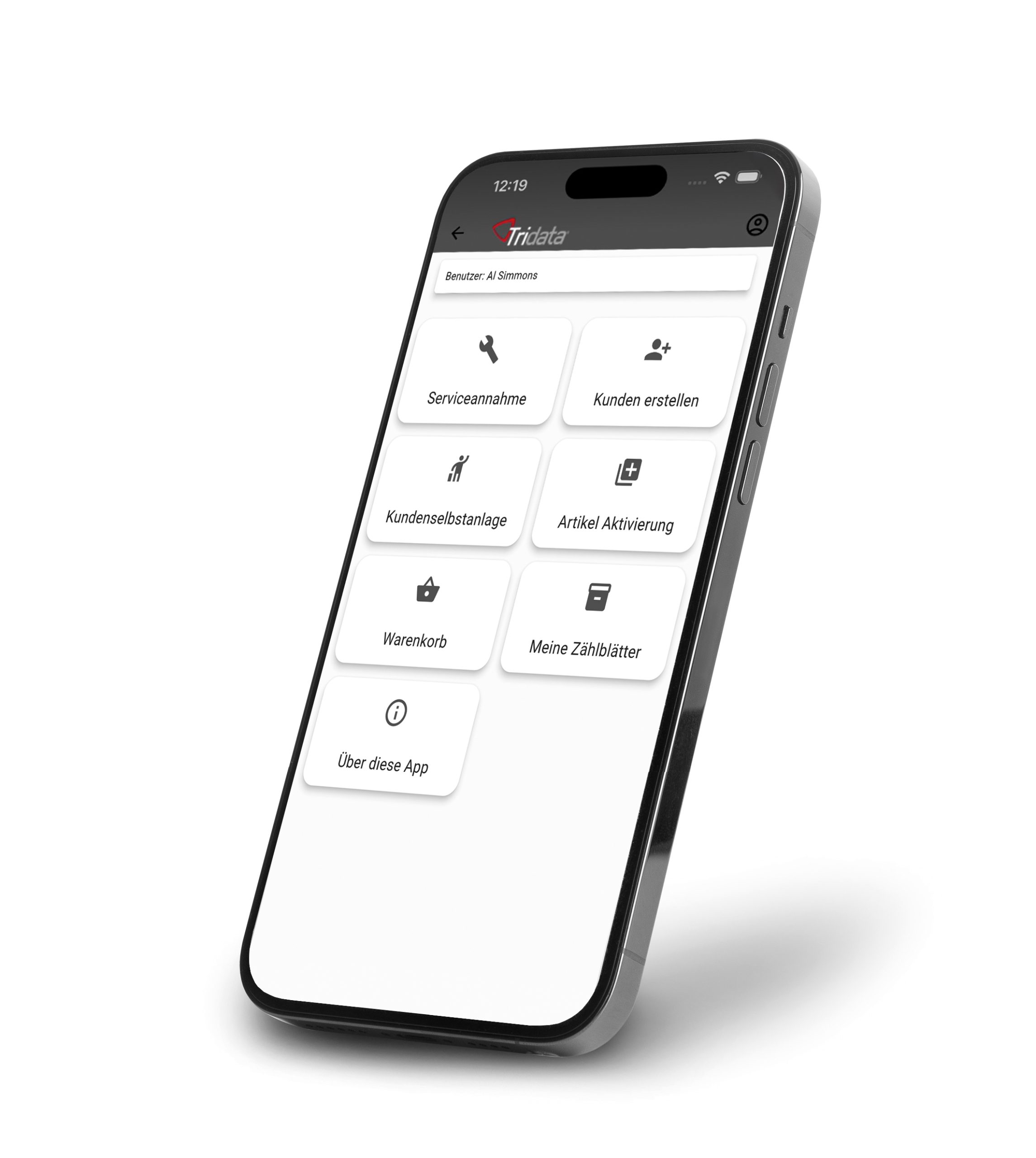 Tridata App Funktionen
