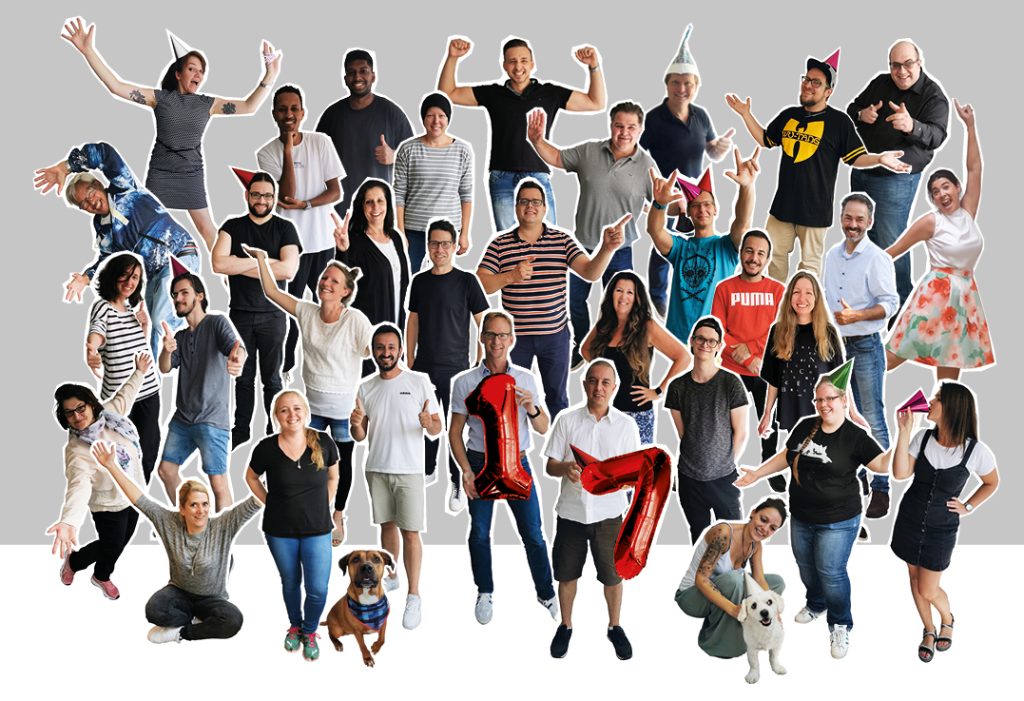 Teambild 17 Jahre